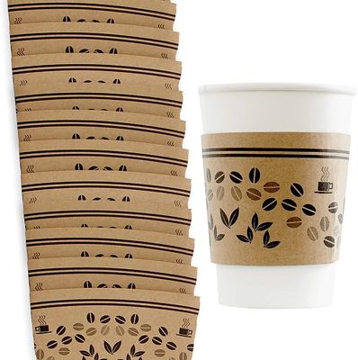 Kaffee-Wegwerfpapierbecherhalter-Papierkaffee-kundenspezifischer Schalen-Ärmel