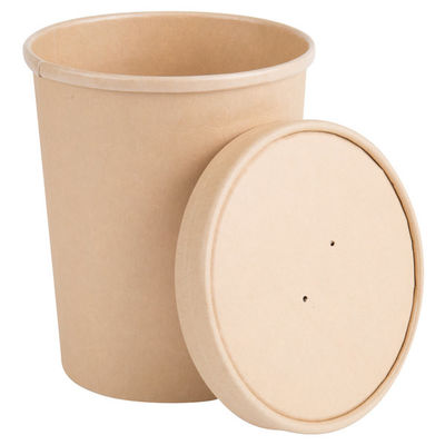 Wand-Papier-Wegwerfschale 300g löscht recyclebare Brown Kraftpapier einzelne Fan, Taschen-, diegewohnheit Logo Paper Cups besonders anfertigte