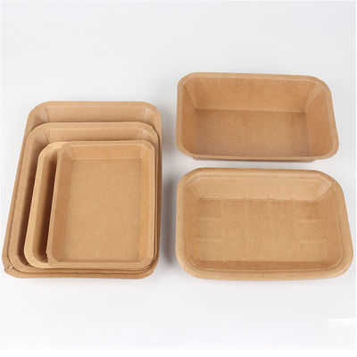 Quadrat-Wegwerfkraftpapier-Platte für Früchte Fried Food/Grill-/Gemüse-Verpackung