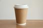 Kundenspezifische biologisch abbaubare Kraftpapier-Schalen-doppel-wandige Kaffee-Papier-Wegwerfschale 6oz 8oz 9oz 12oz 16oz