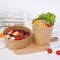 Verpackende umweltfreundliches Großhandelsmittagessen-Essen zum Mitnehmen-Wegwerfpapiersuppen-Salat-Schüssel