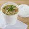 Suppen-Papierschüssel-kompostierbare Nahrungsmittelgrad-kundenspezifische kompostierbare Suppe mit Deckel-Papier-Schüssel