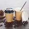 16oz doppel-wandiges Brown nehmen Kaffee-Papier-Schalen-Wegwerfpapierkaffeetasse weg