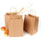 Biologisch abbaubare Papiertüten des Verpacken- der Lebensmittelkraftpapier mit verdrehtem Griff