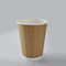 Kräuselungs-Wand-gewölbte Kaffeetasse 8oz 12oz 16oz mit Deckel für das heiße Trinken