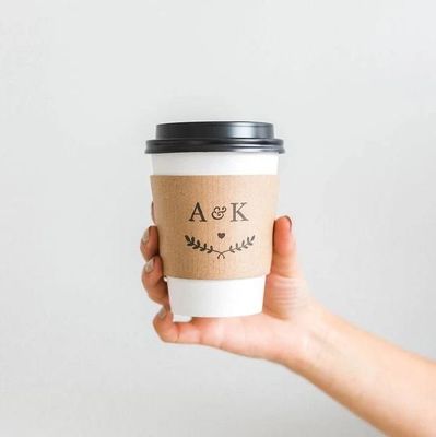 Wegwerfkaffee-Kraftpapier-Becherhalter-Papier-Kaffee-kundenspezifischer Schalen-Ärmel