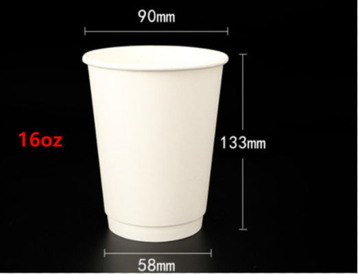 Wegwerfpapier16oz kaffeetasse-recyclebare kundenspezifische Kaffee-Papier-Schalen-Masse