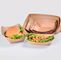 Nahrungsmittelgrad-fettdichter Imbiss, der Wegwerfkraftpapier-Schüsseln papier-Tray Eco Friendly Brown Foods 7oz verpackt