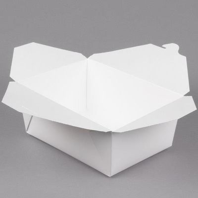 Verpackenstand-oben WegwerfBrotdose des Rechteck-weiße Kraftpapier-Druckpapier-Borad