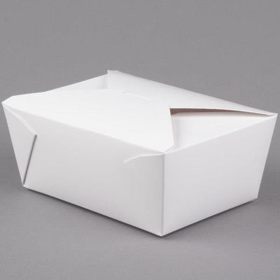 Verpackenstand-oben WegwerfBrotdose des Rechteck-weiße Kraftpapier-Druckpapier-Borad