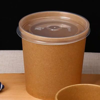 Logo Printing Noodle Disposable Paper-Suppen-Schalen mit Deckel