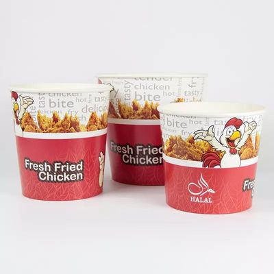 KFC hoher CapacityFamily Fried Chicken Paper Buckets Disposable mit Deckel