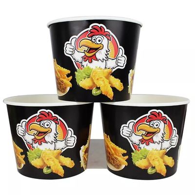 KFC hoher CapacityFamily Fried Chicken Paper Buckets Disposable mit Deckel