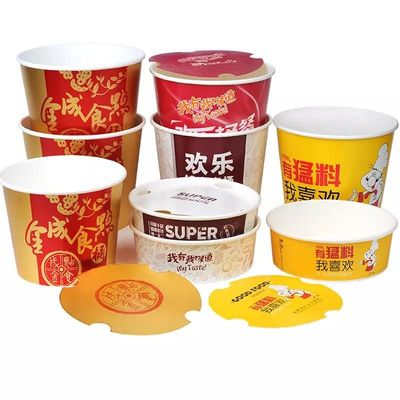 KFC hoher CapacityFamily Fried Chicken Paper Buckets Disposable mit Deckel