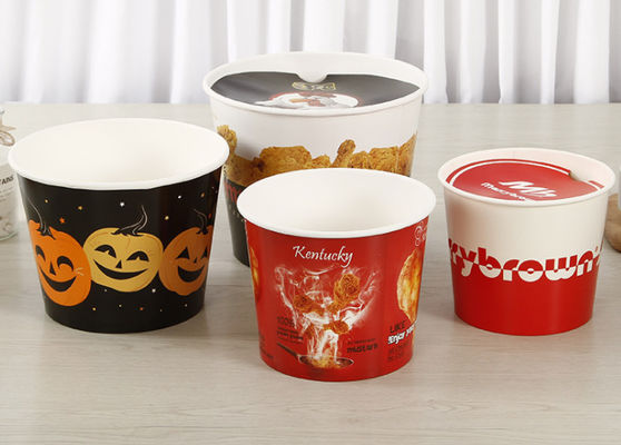 KFC hoher CapacityFamily Fried Chicken Paper Buckets Disposable mit Deckel