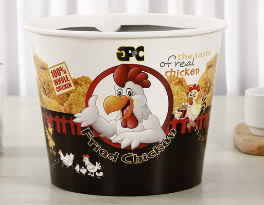 KFC hoher CapacityFamily Fried Chicken Paper Buckets Disposable mit Deckel