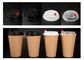 Wegwerfkaffeetasse verdickte doppel-wandige Kaffeetasse Logo Print Drink Cup